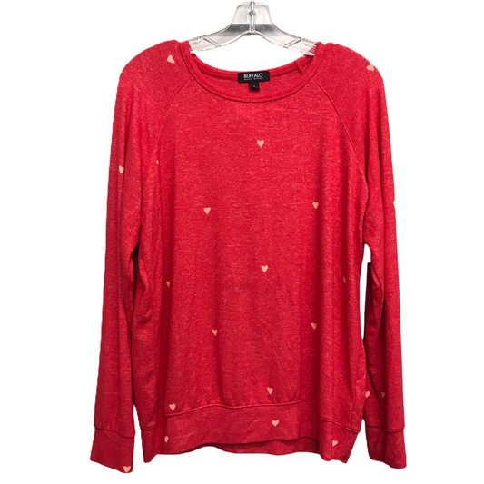 Top Long Sleeve By Buffalo David Bitton In Red, Size: S