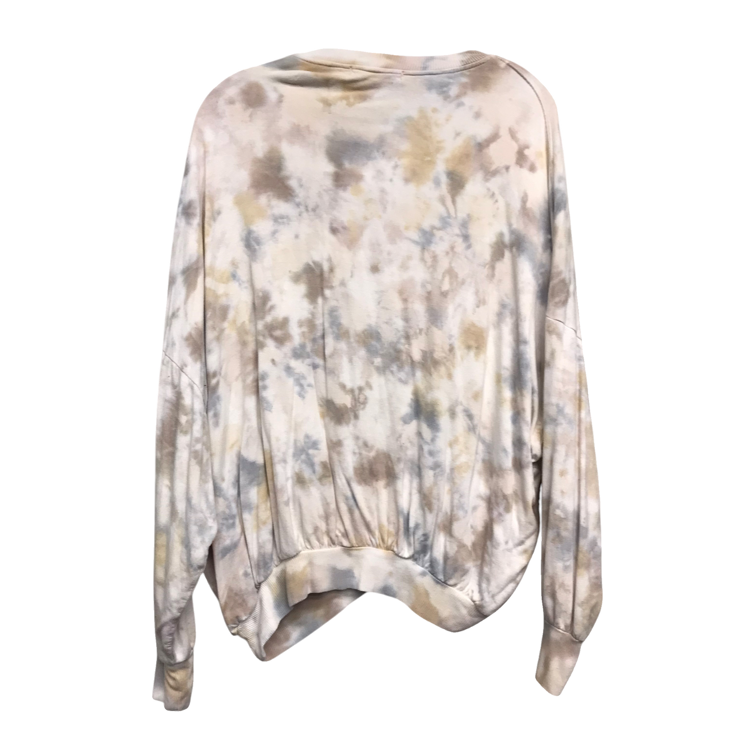 Top Long Sleeve By Young Fabulous & Broke In Tie Dye Print, Size: S