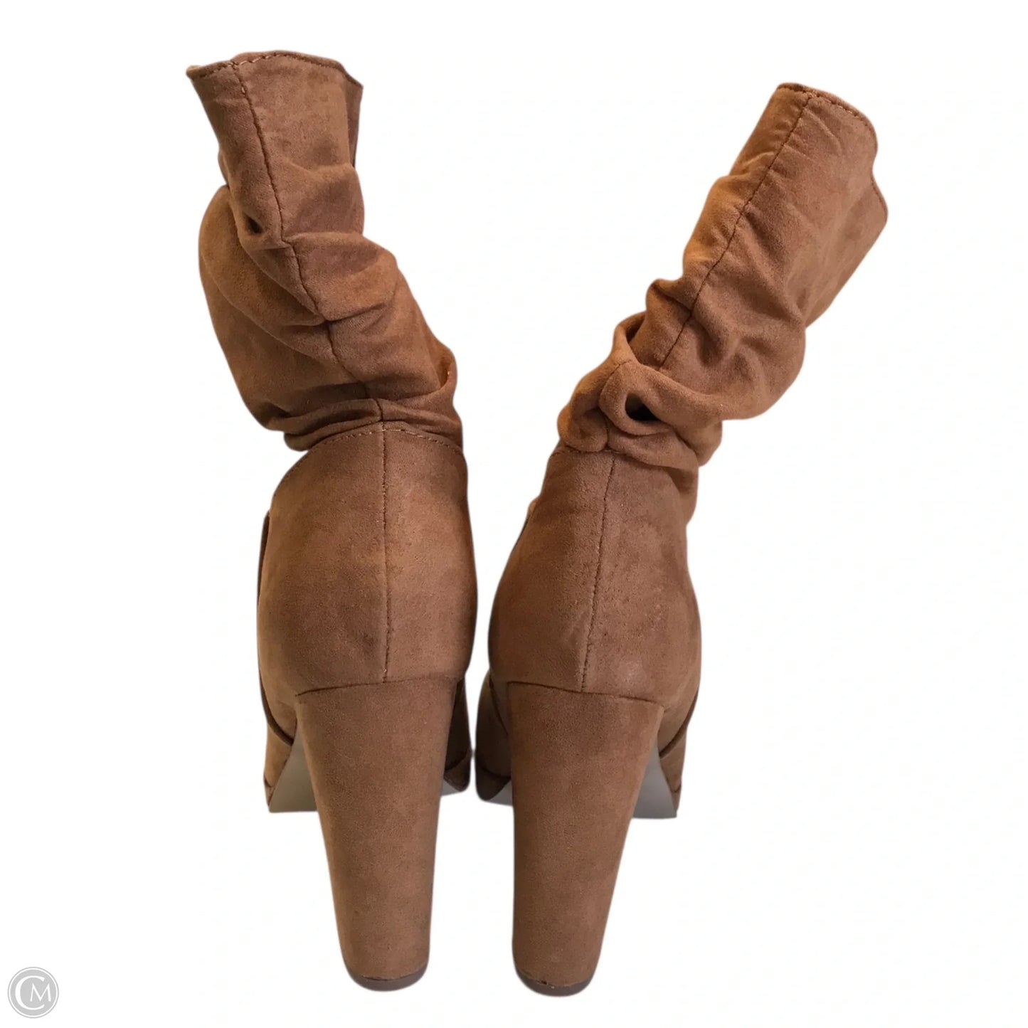 Boots Ankle Heels By Shoedazzle In Brown, Size: 7