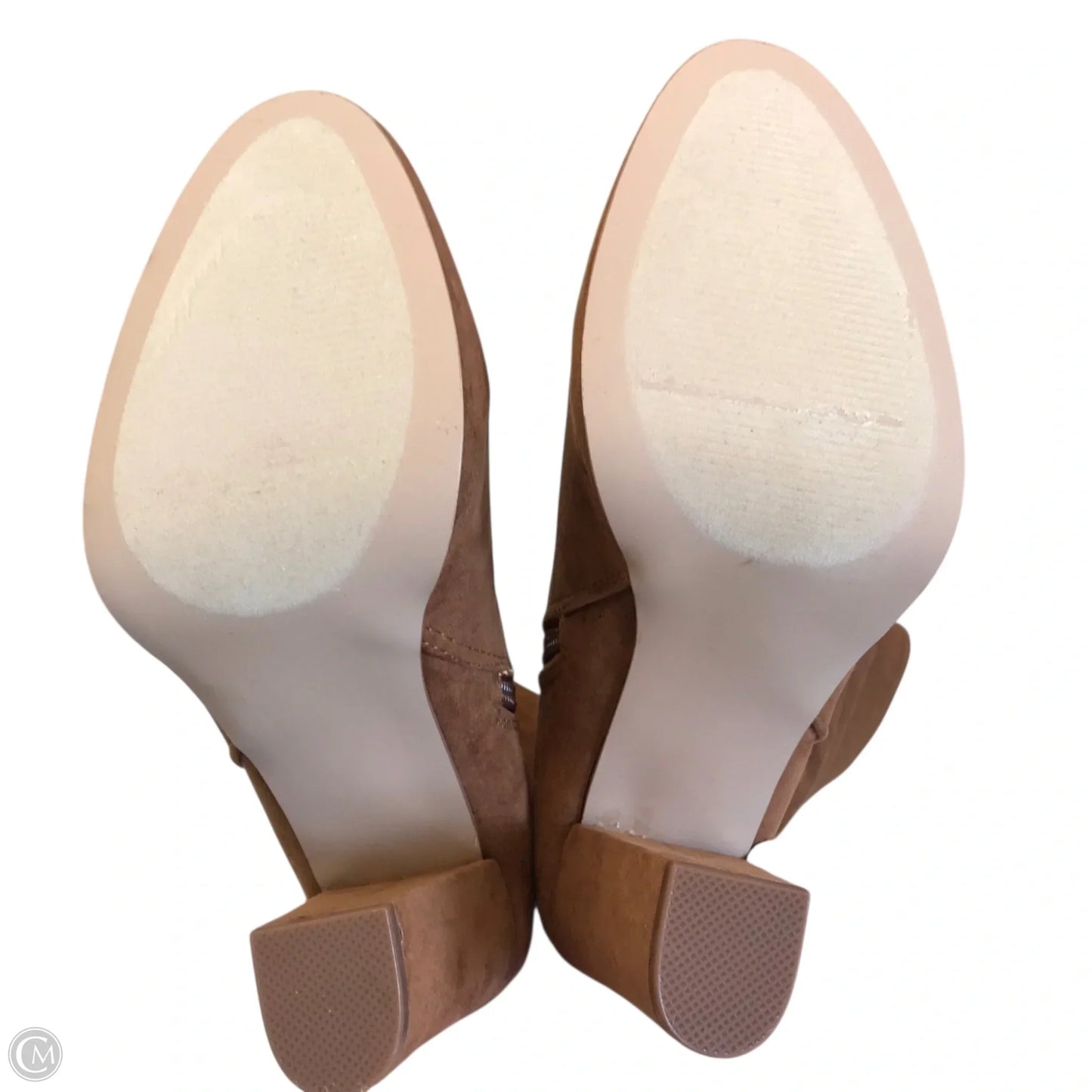 Boots Ankle Heels By Shoedazzle In Brown, Size: 7