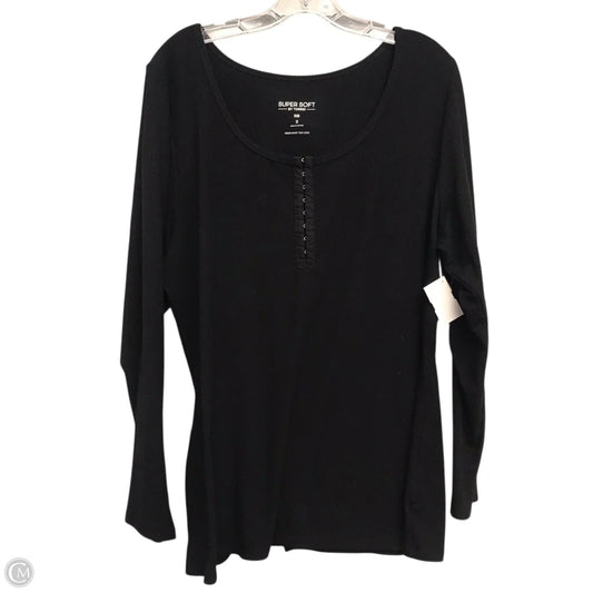 Top Long Sleeve Basic By Torrid In Black, Size: 3x