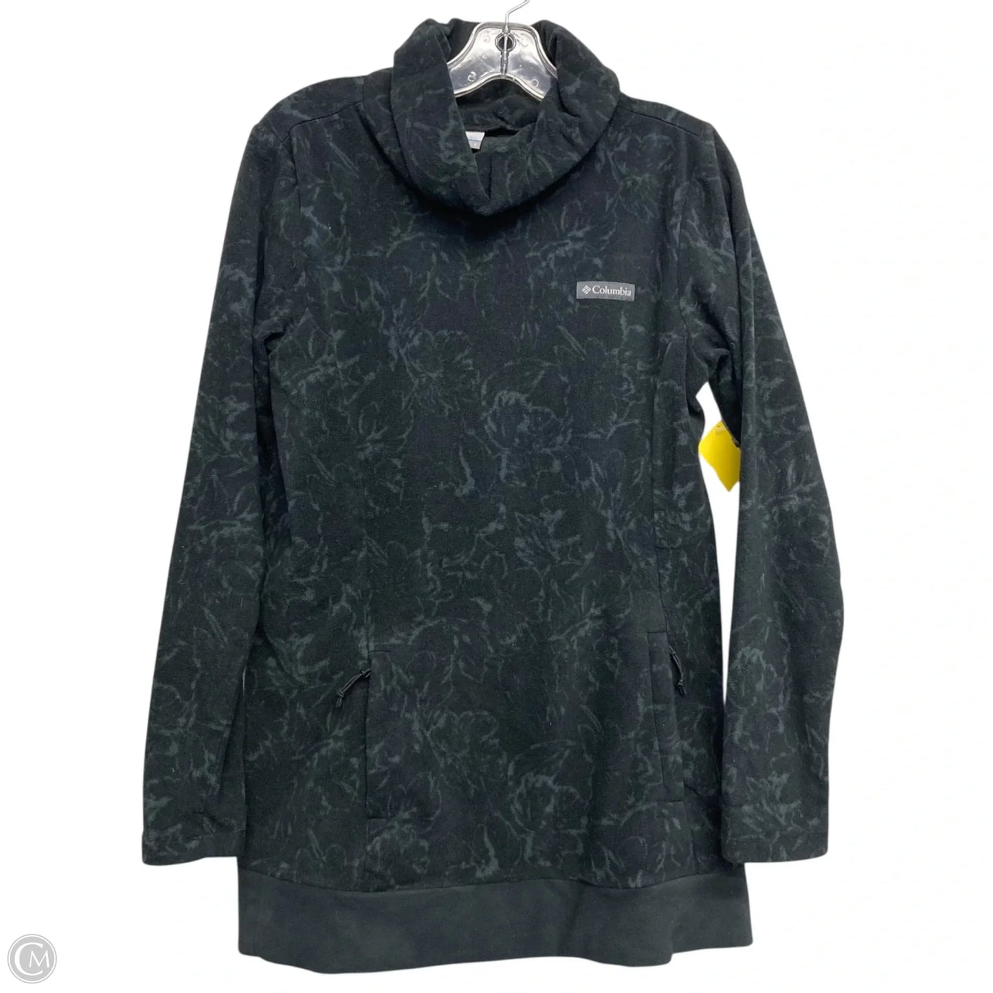 Athletic Top Long Sleeve Collar By Columbia In Black, Size: S