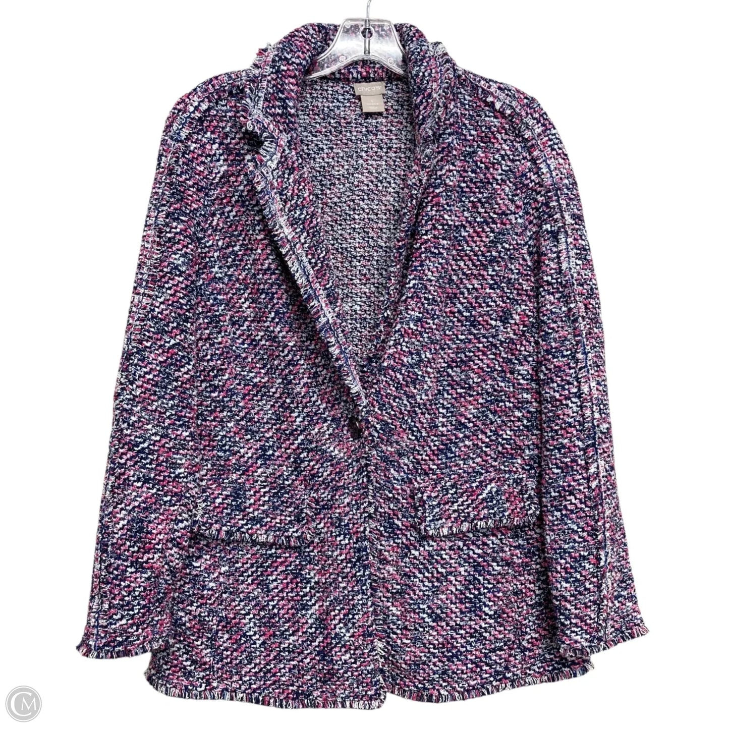 Blazer By Chicos In Multi-colored, Size: M