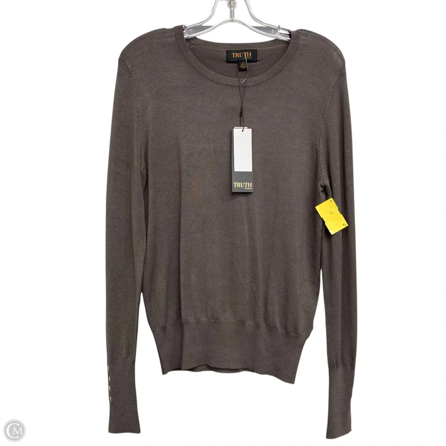 Sweater By Truth In Grey, Size: S