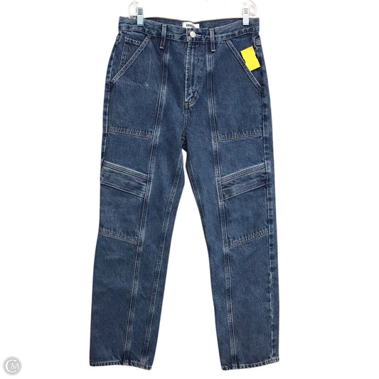 Jeans Straight By Agolde In Blue Denim, Size: 4