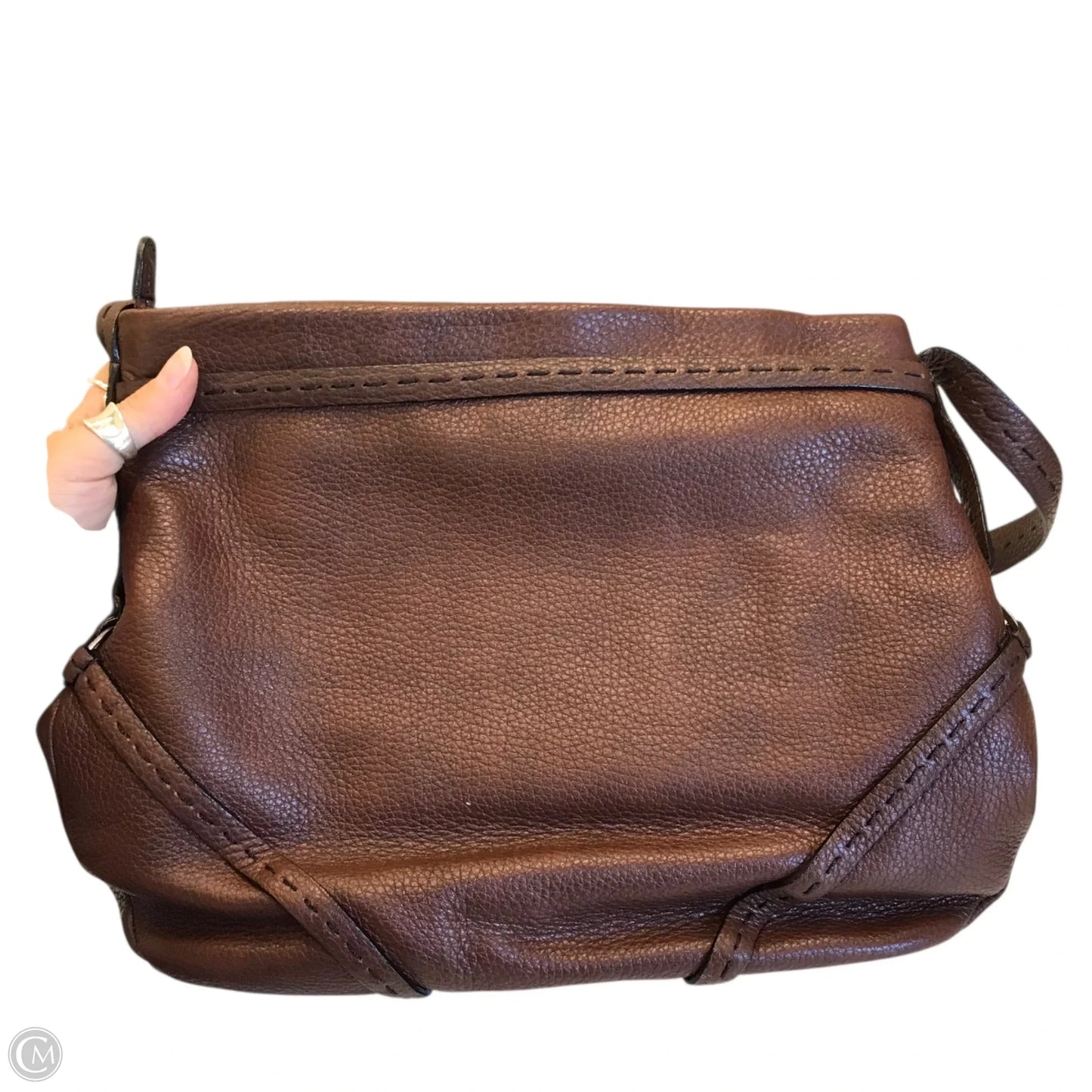 Handbag Leather By Brighton, Size: Medium