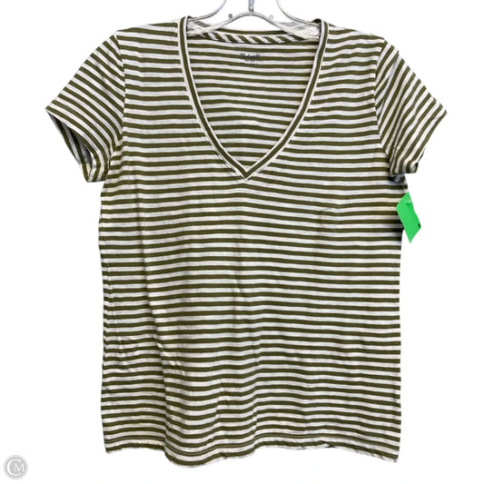 Top Short Sleeve Basic By Madewell In Striped Pattern, Size: Xs