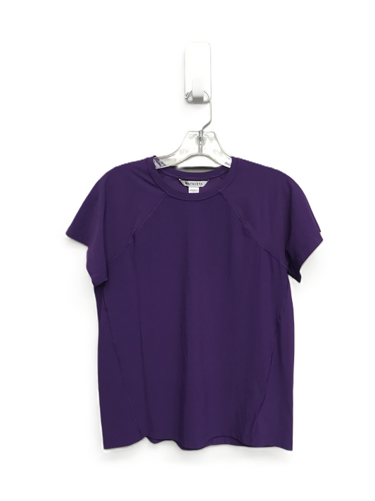 Purple Athletic Top Short Sleeve By Athleta, Size: Xxs