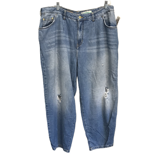 Blue Denim Jeans Cropped By Pilcro, Size: 16