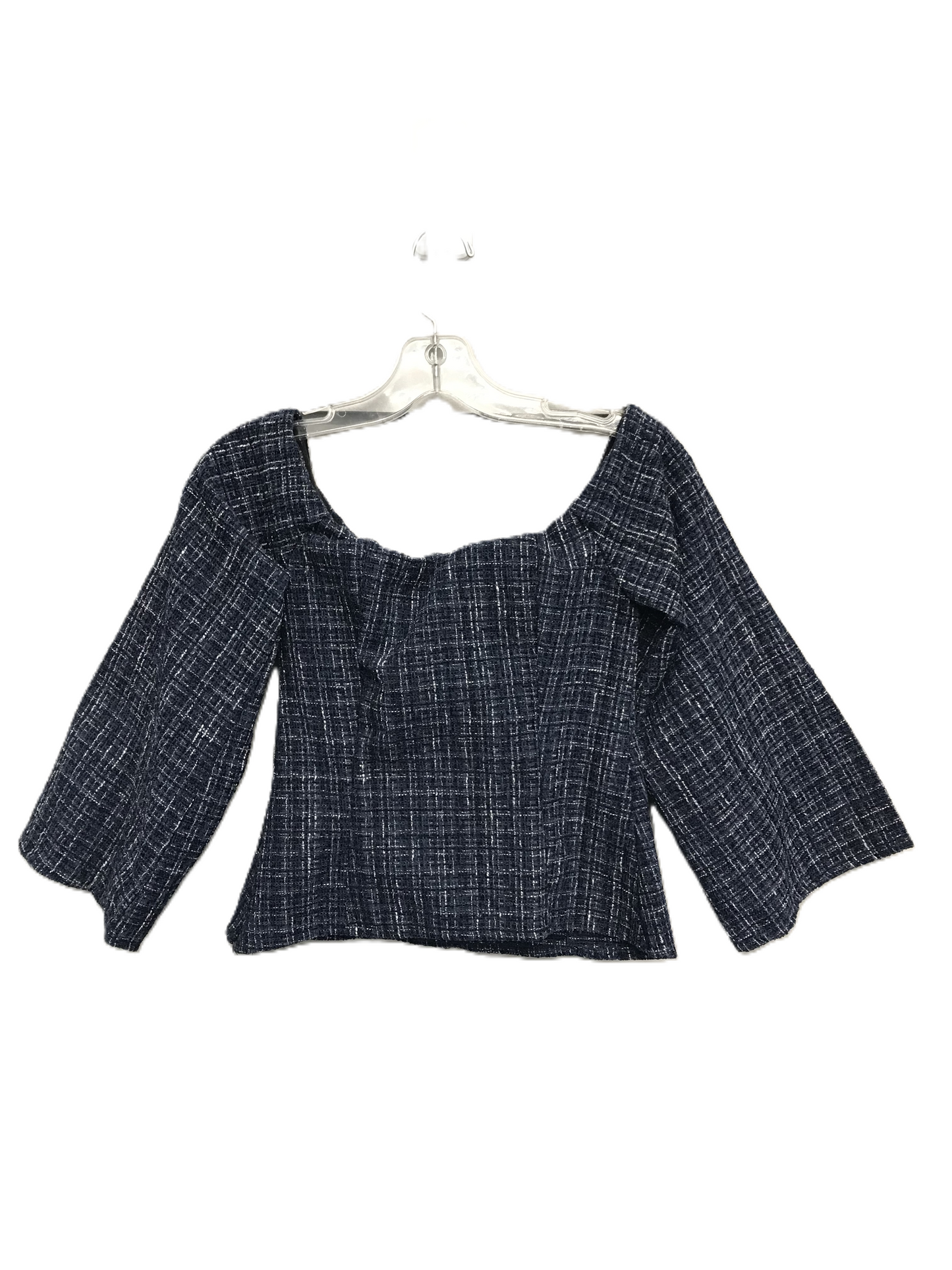 Navy Top Long Sleeve By Zara, Size: Xs