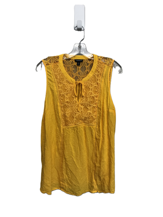 Yellow Top Sleeveless By Torrid, Size: Xl