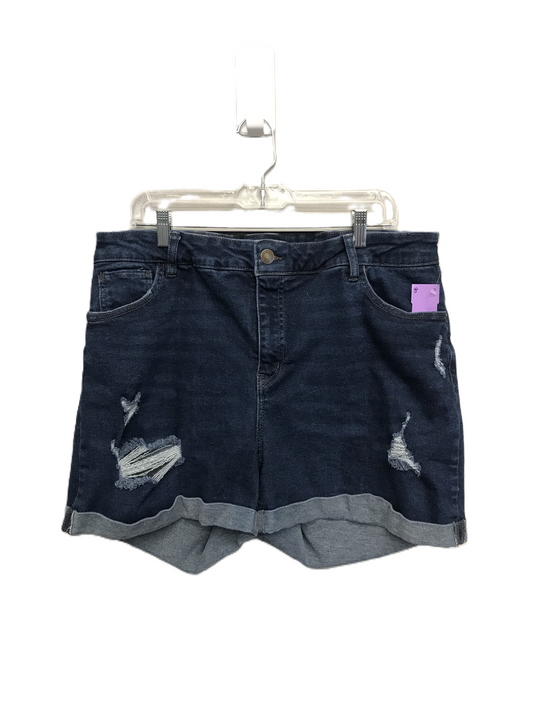 Blue Denim Shorts By Ava & Viv, Size: 16