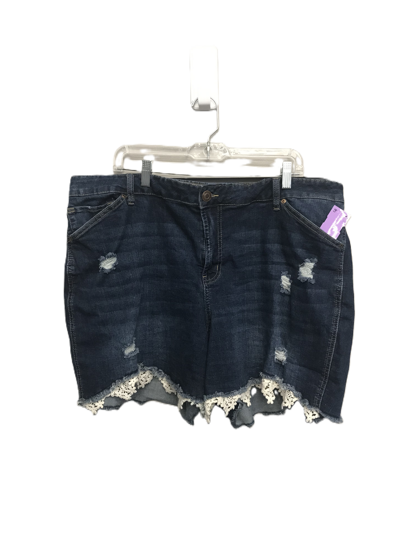 Blue Denim Shorts By Maurices, Size: 22