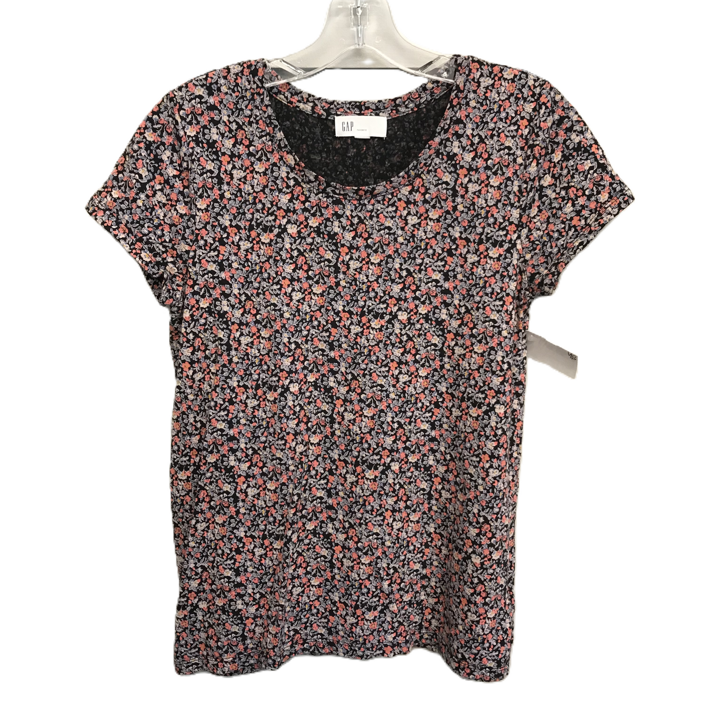 Floral Print Top Short Sleeve Basic By Gap, Size: S
