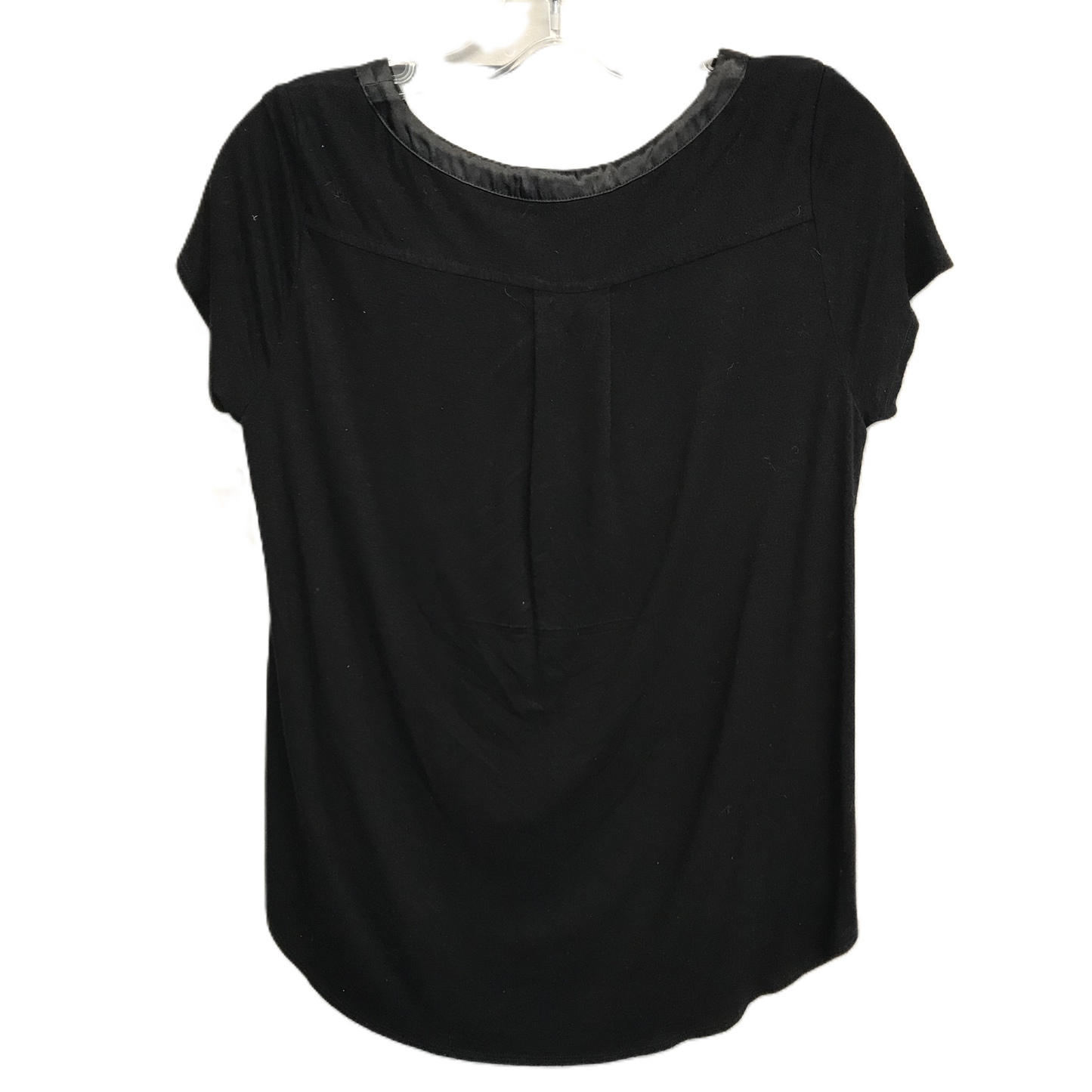 Black Top Short Sleeve Basic By Alfani, Size: S