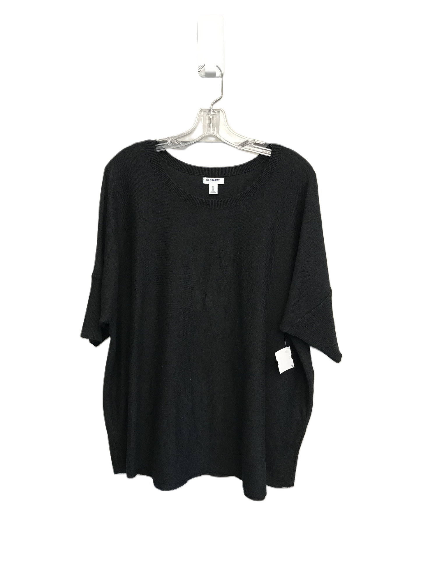Black Top Short Sleeve By Old Navy, Size: 1x