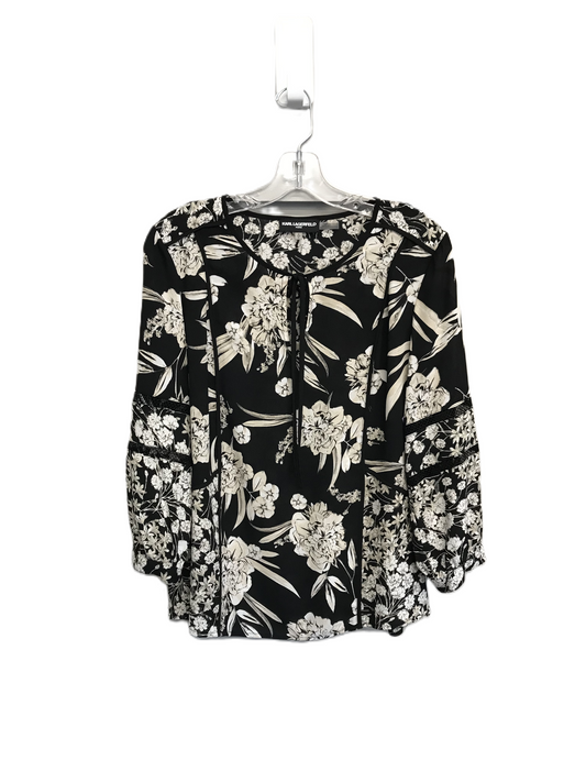 Top 3/4 Sleeve By Karl Lagerfeld  Size: S