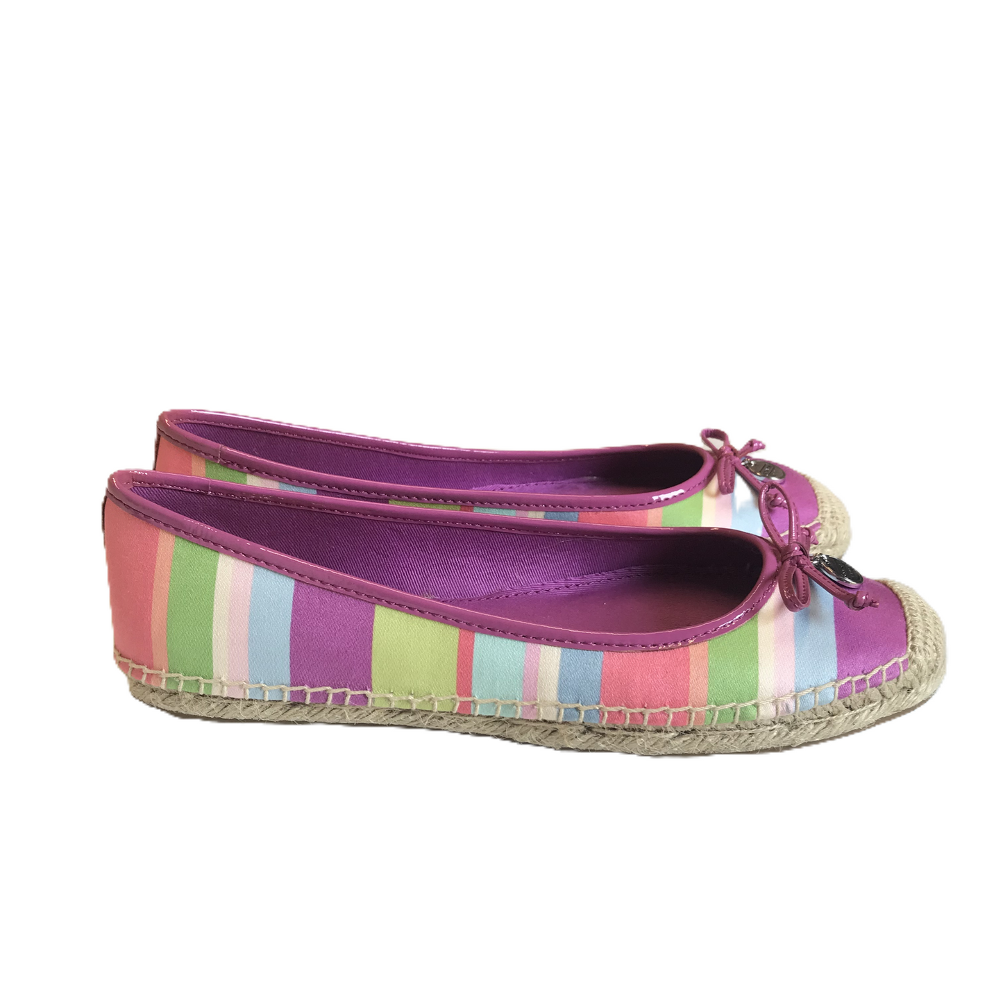 Multi-colored Shoes Flats By Coach, Size: 7.5
