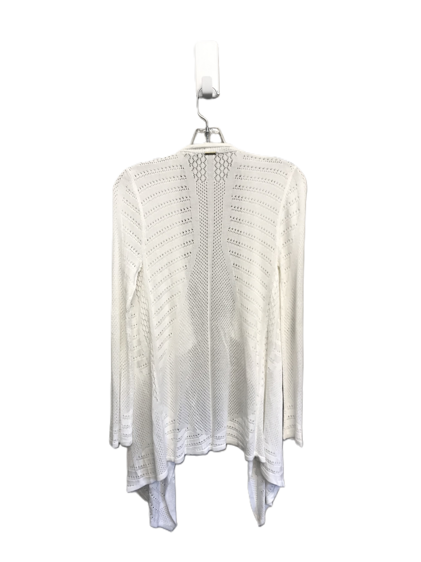 White Sweater Cardigan By Tahari By Arthur Levine, Size: Xs