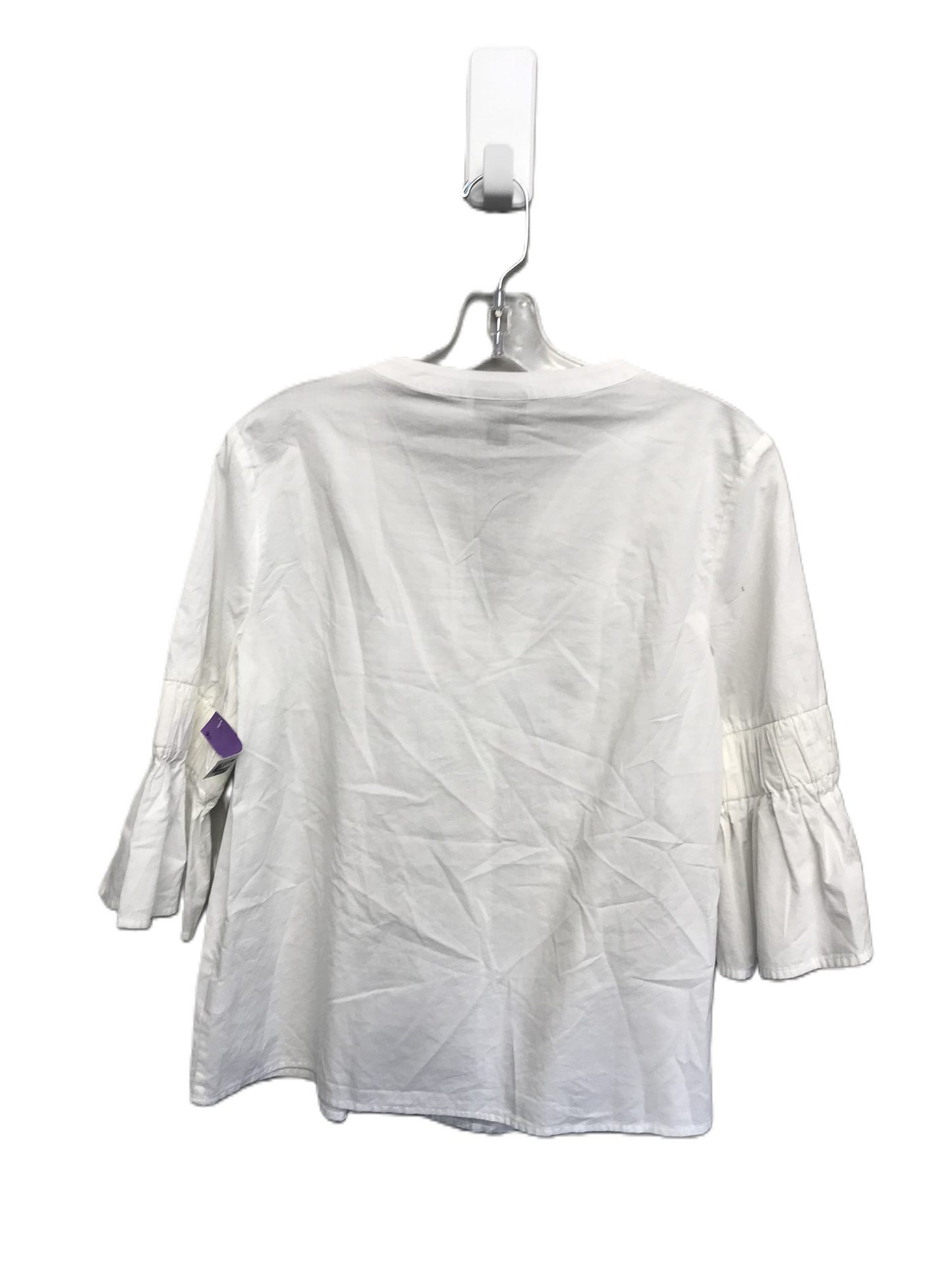 White Top 3/4 Sleeve By Ana, Size: Xs