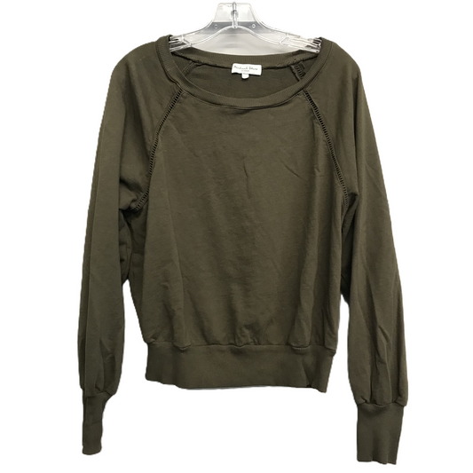 Top Long Sleeve By Michael Stars In Green, Size: L