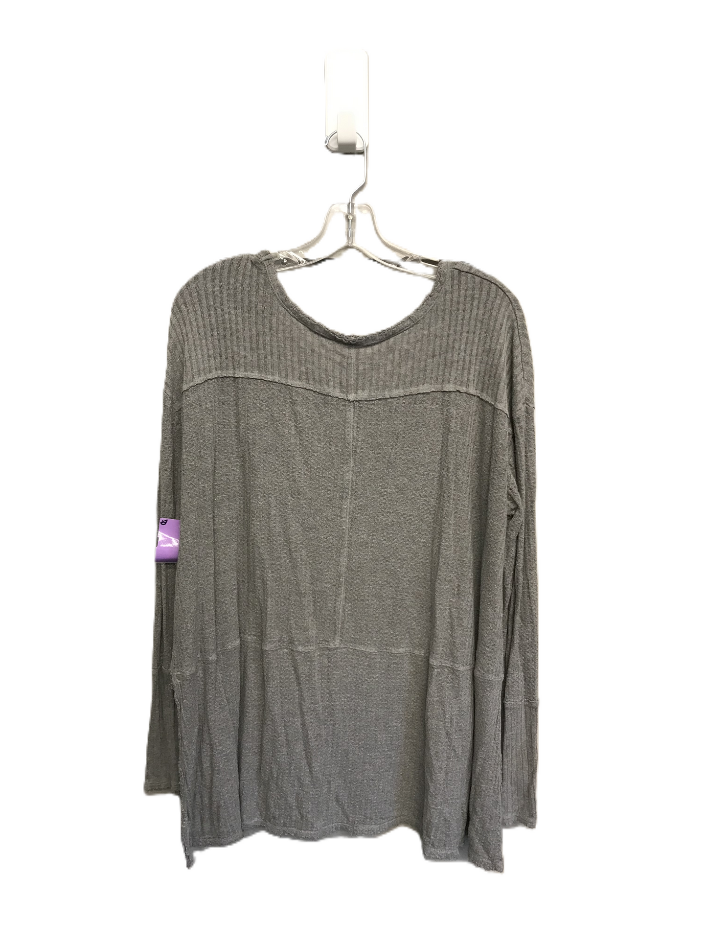 Grey Top Long Sleeve By Free People, Size: L