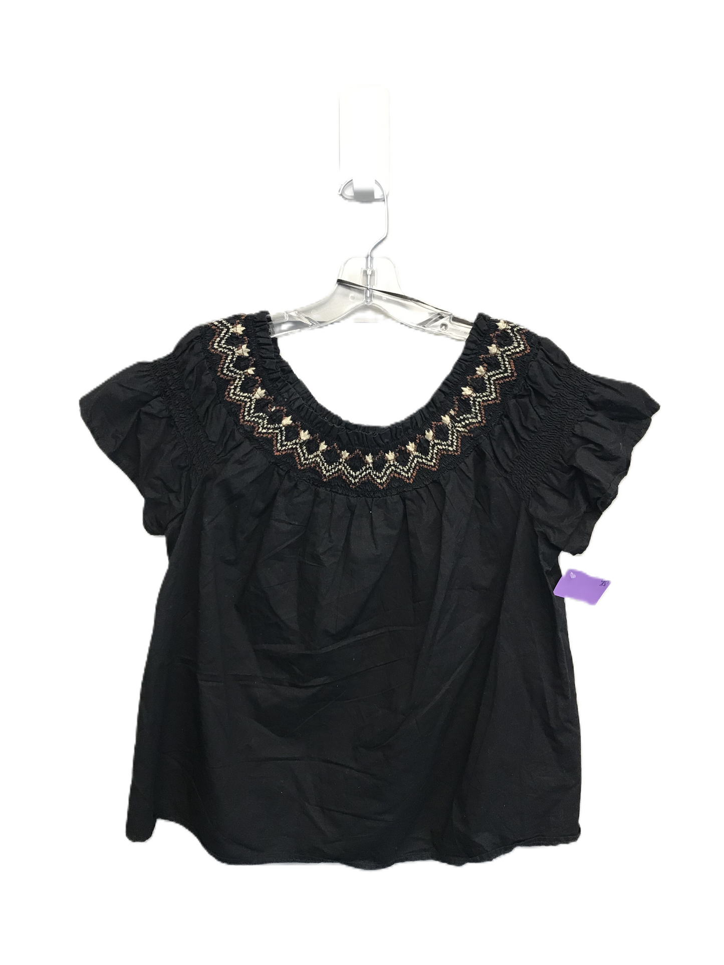 Black Top Short Sleeve By Old Navy, Size: M