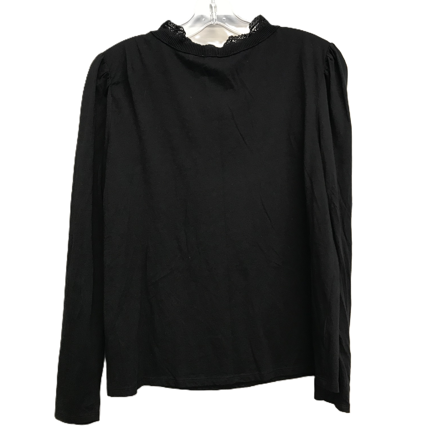 Top Long Sleeve By Loft In Black, Size: M