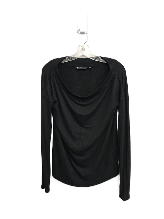 Black Top Long Sleeve By Athleta, Size: S