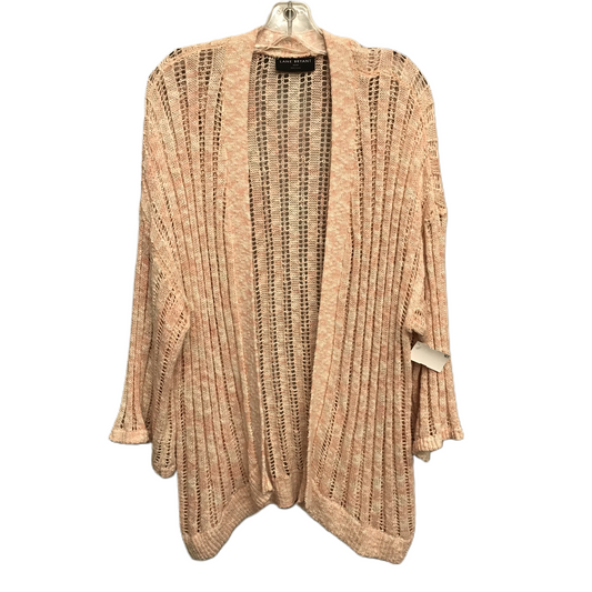 Sweater Cardigan By Lane Bryant In Peach, Size: 3x