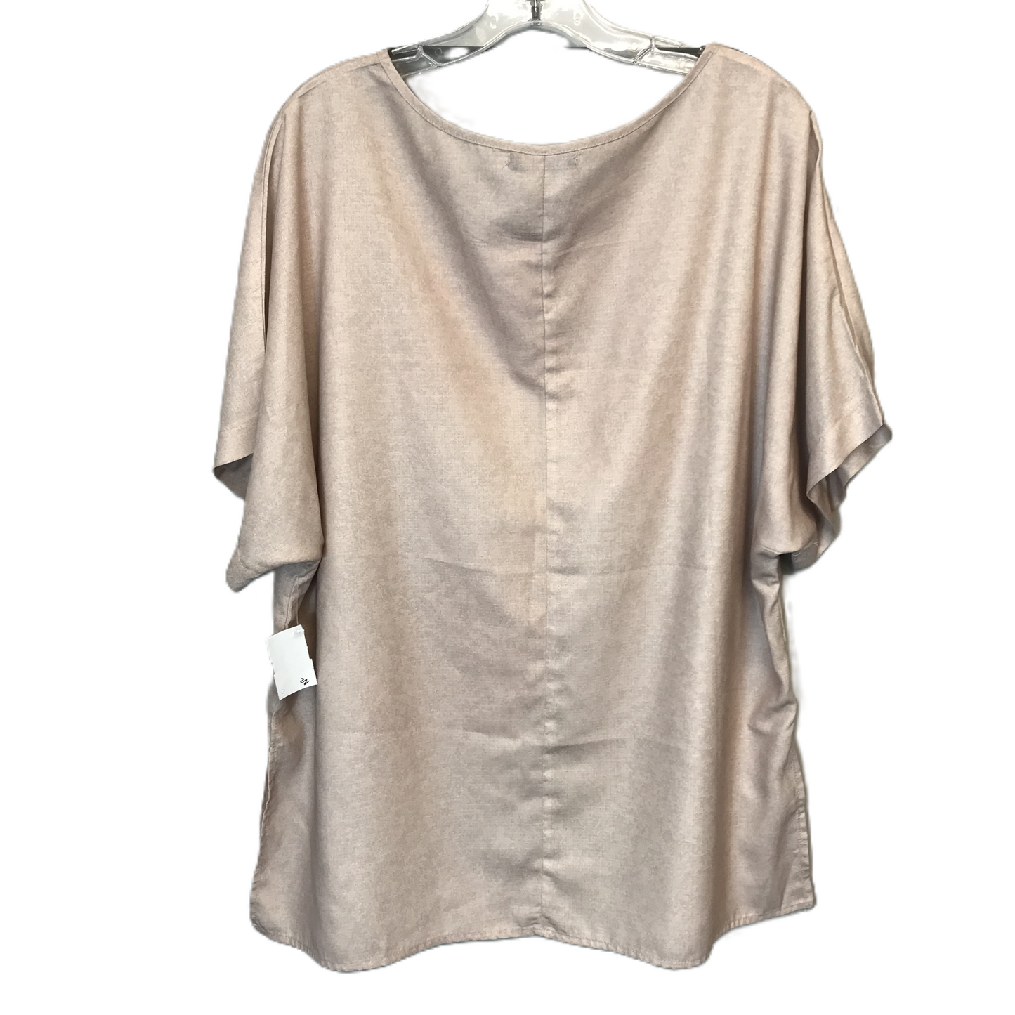 Top Short Sleeve By JustFashionNow  In Tan, Size: 2x