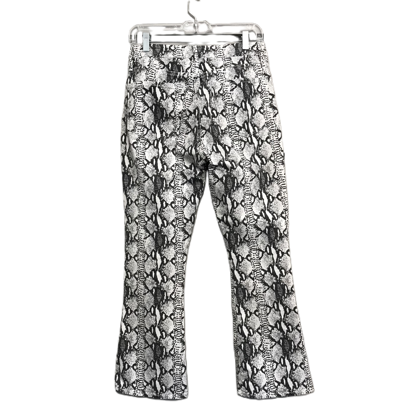 Jeans Flared By Frame In Black & White, Size: 6