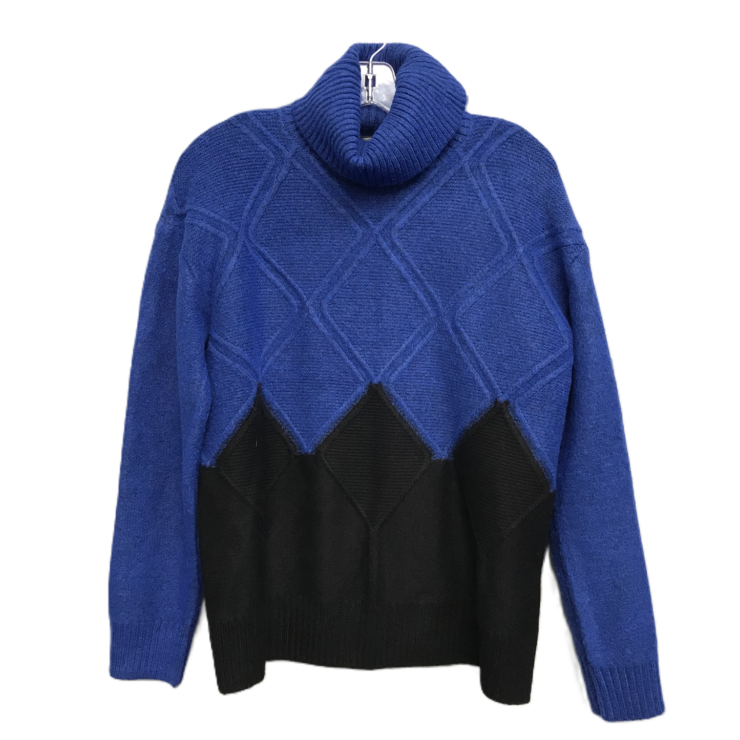 Sweater By Simply Vera In Black & Blue, Size: M