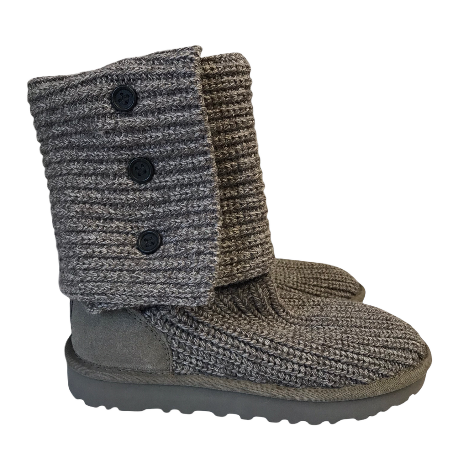 Boots Designer By Ugg In Grey, Size: 6