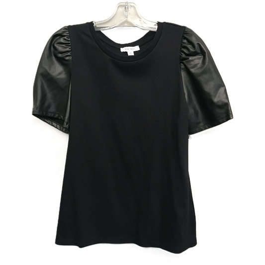 Black Top Short Sleeve By Nine West Apparel, Size: M