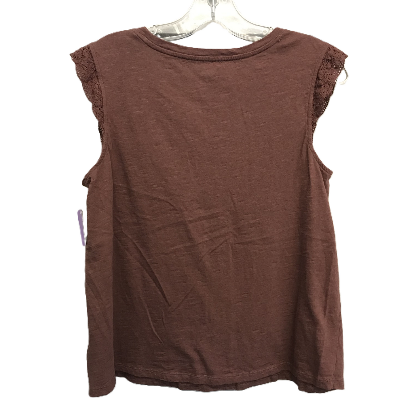 Brown Top Sleeveless By Ana, Size: M