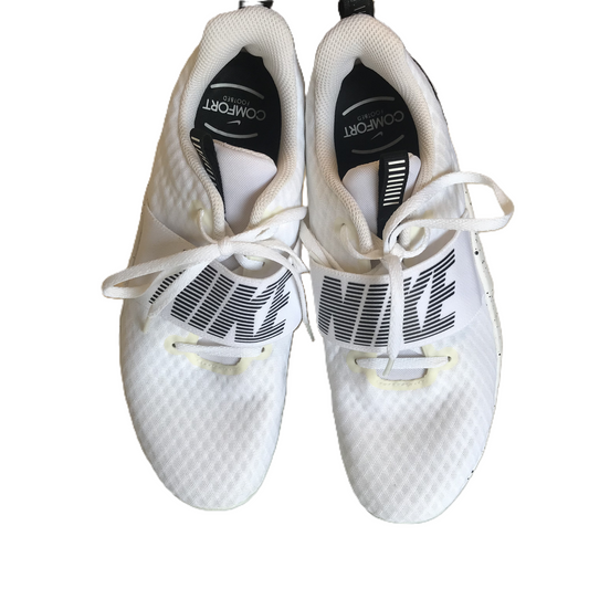 White Shoes Athletic By Nike Apparel, Size: 10