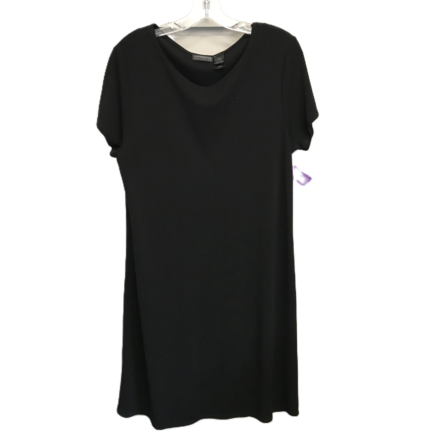 Black Dress Casual Midi By Liz Claiborne, Size: Xl