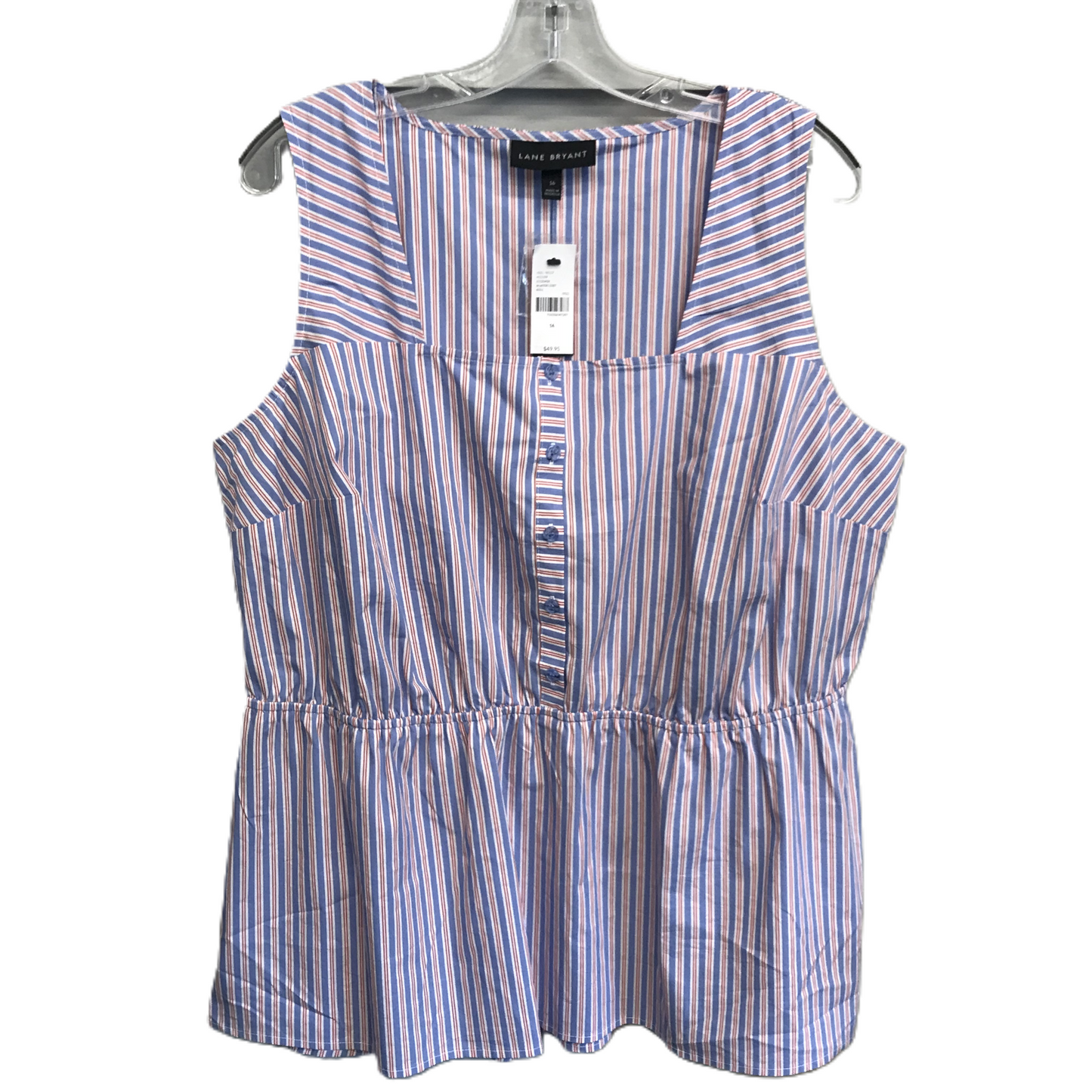 Striped Pattern Top Sleeveless By Lane Bryant, Size: Xl