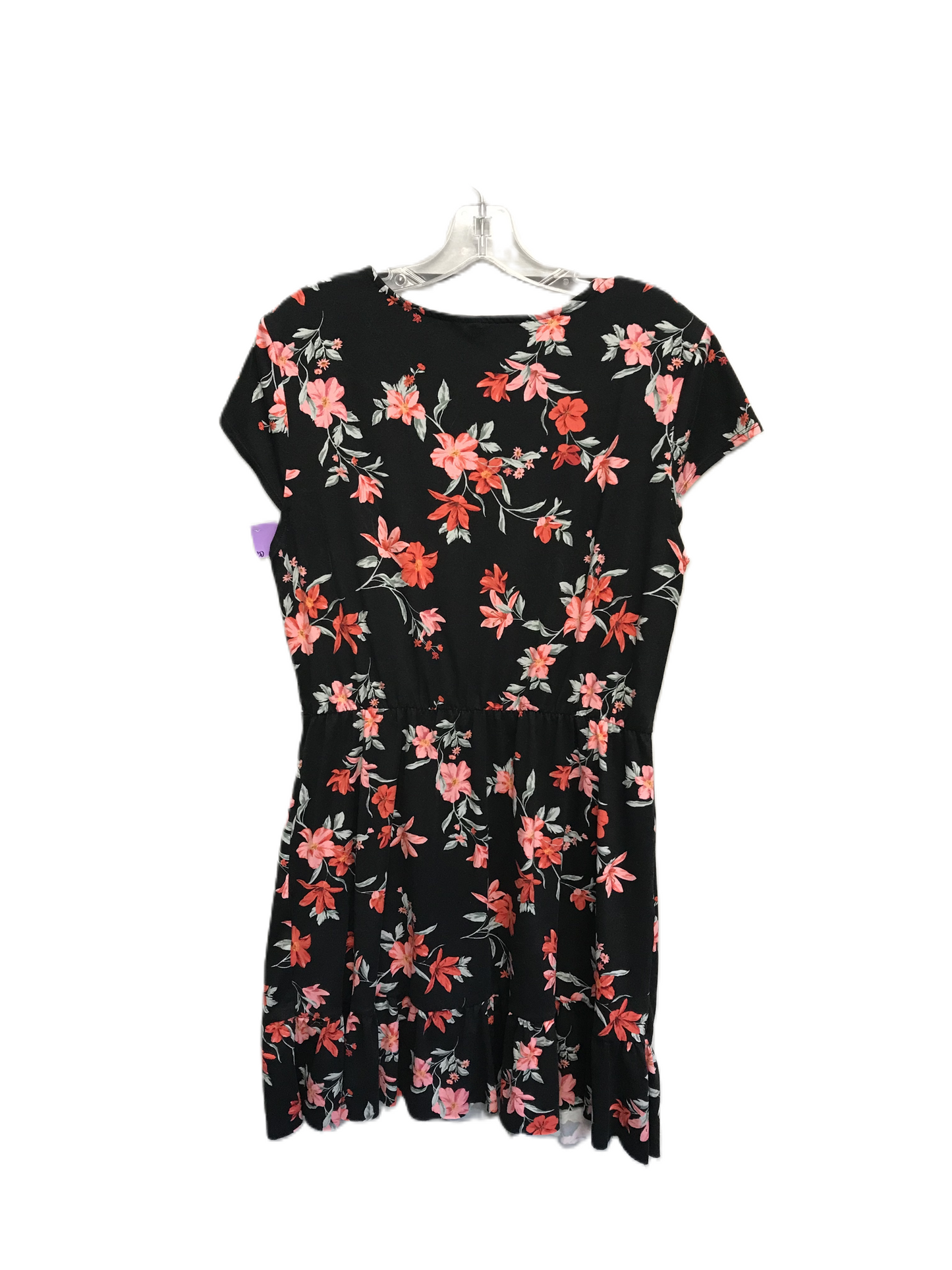 Floral Print Dress Casual Short By Divided, Size: L