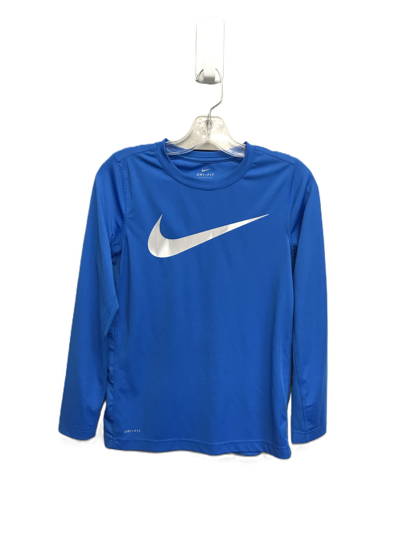 Blue Athletic Top Long Sleeve Crewneck By Nike Apparel, Size: L