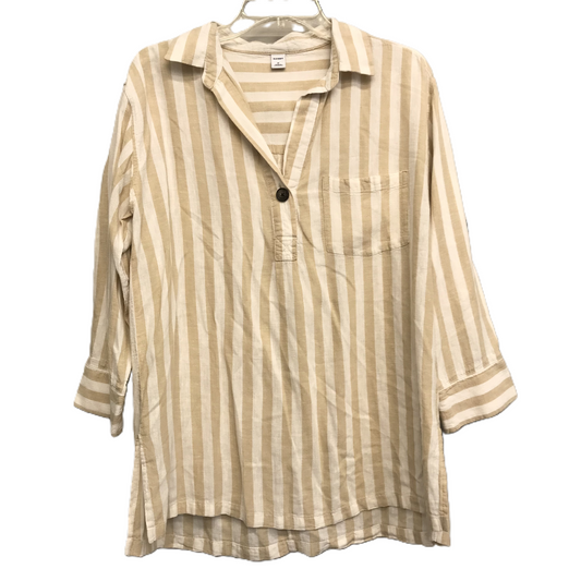 Top Long Sleeve By Old Navy In Striped Pattern, Size: M