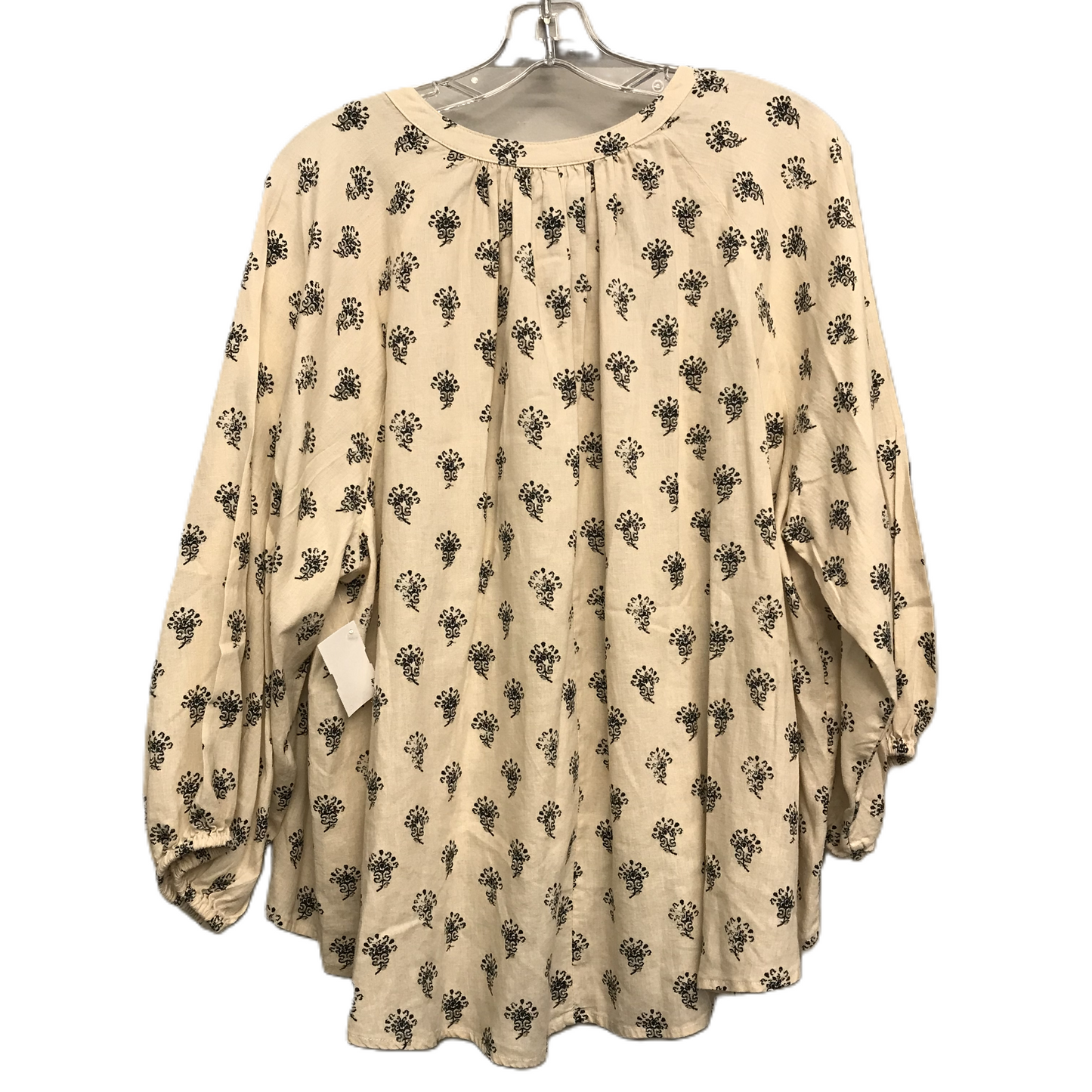 Top Long Sleeve By A New Day In Cream, Size: L