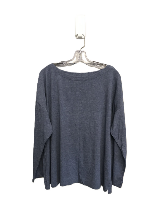 Blue Top Long Sleeve Basic By J. Jill, Size: 2x