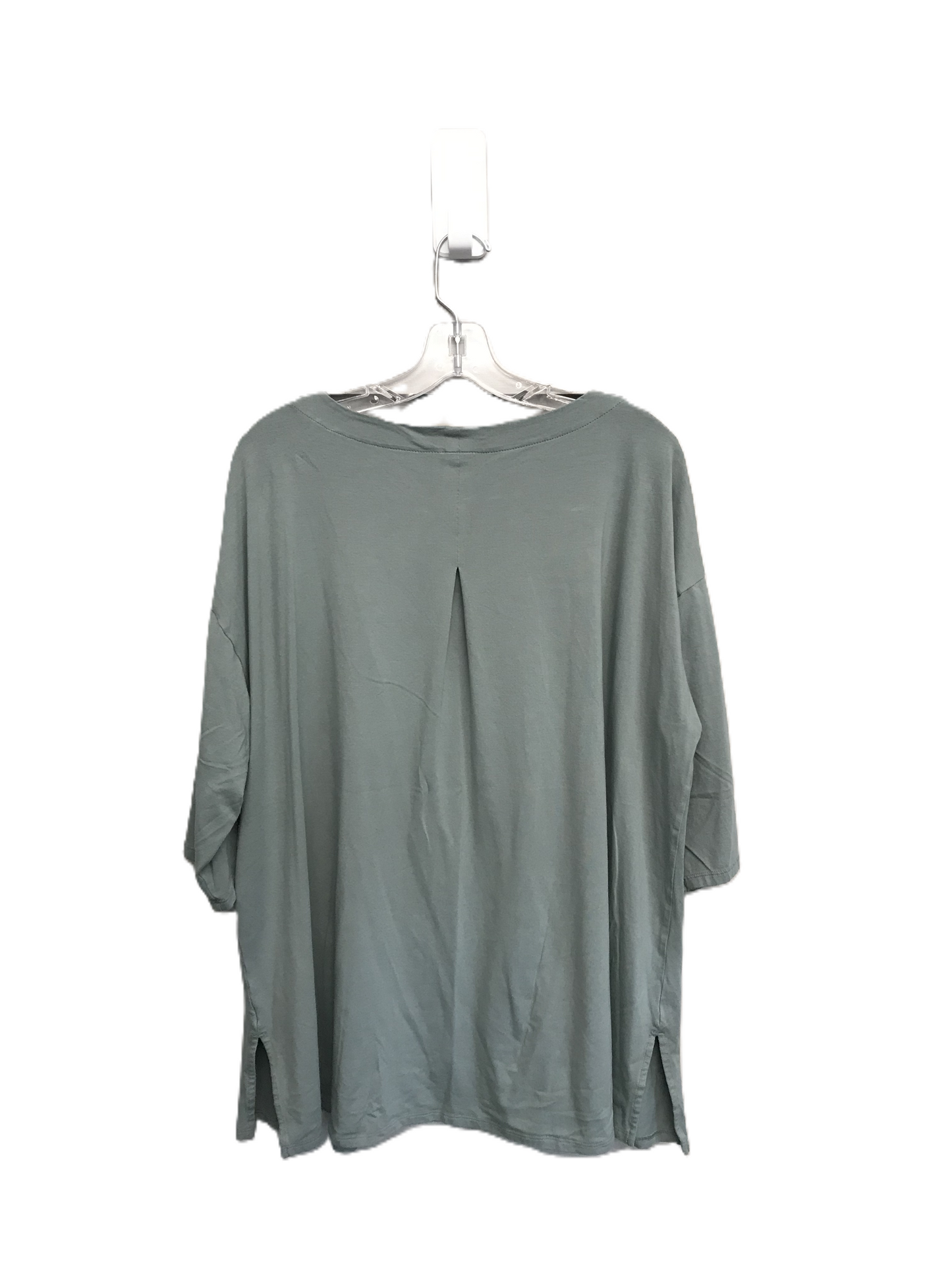 Green Top Short Sleeve Basic By J. Jill, Size: 2x