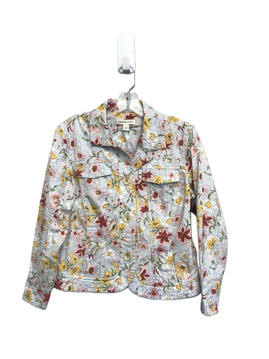 Floral Print Jacket Other By Coldwater Creek, Size: L