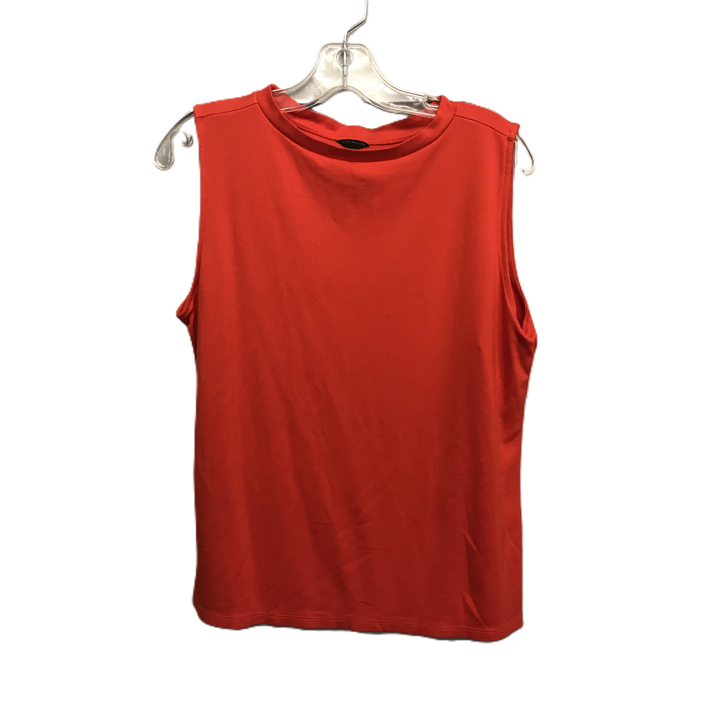 Red Top Sleeveless By Ann Taylor, Size: L