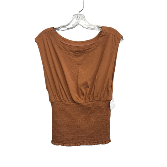 Gold Top Sleeveless By Pilcro, Size: Xs