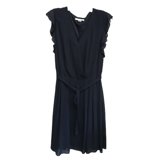 Navy Dress Casual Midi By Christopher And Banks, Size: M