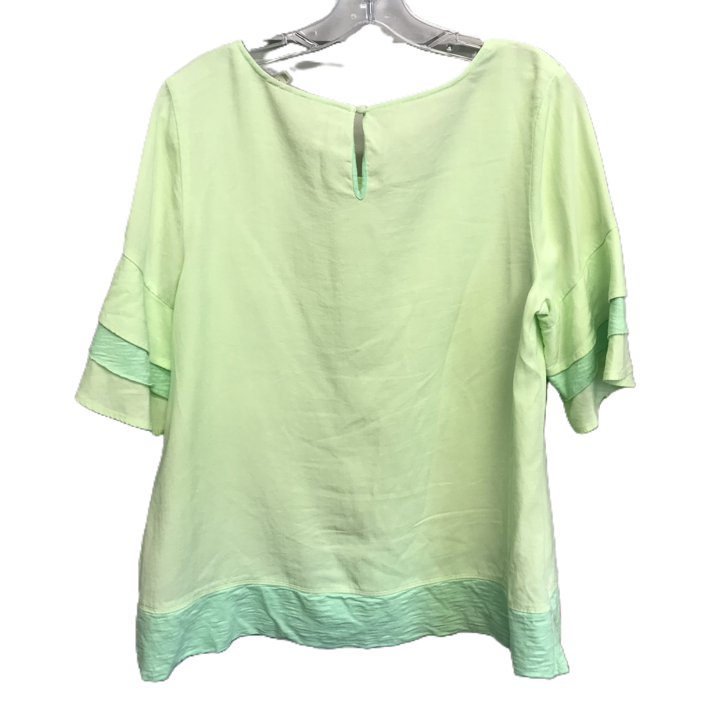 Green Top Short Sleeve By Soft Surroundings, Size: M